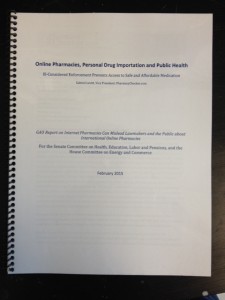 Correcting the Public Record about Online Pharmacies and Personal Drug Importation